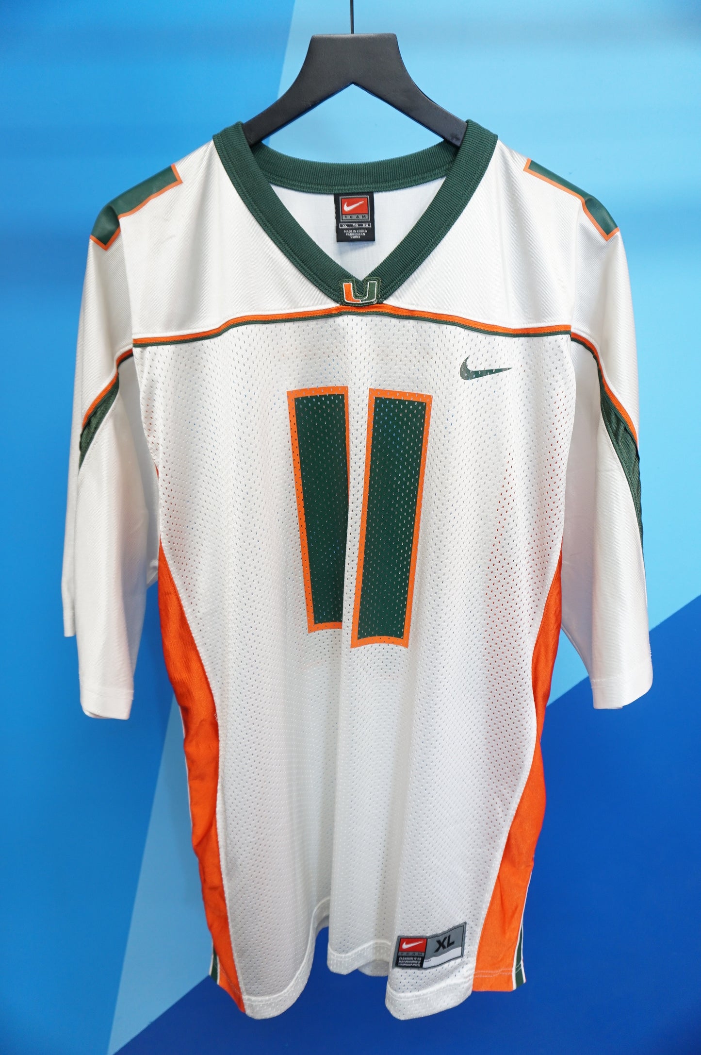 (XL) University of Miami Away Nike Jersey