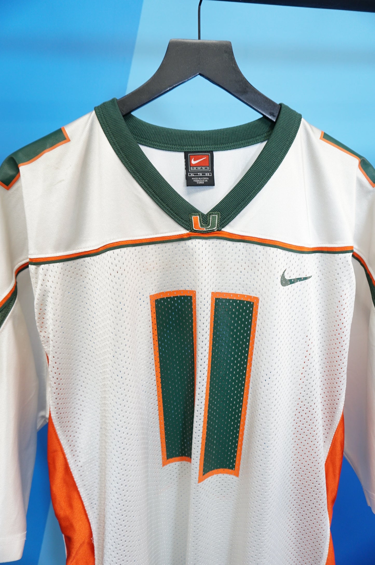 (XL) University of Miami Away Nike Jersey