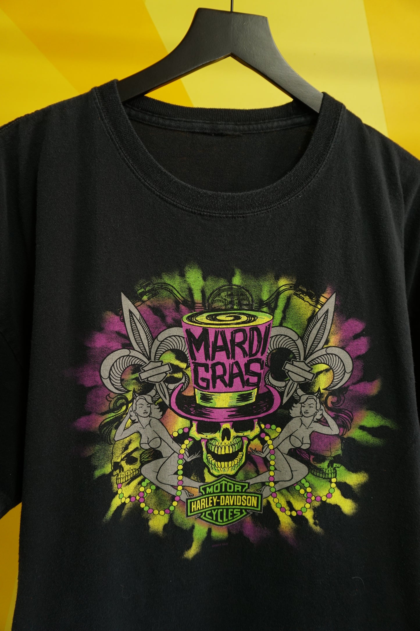 (XXL) New Orleans  Mardi Gras Harley Davidson T-Shirt