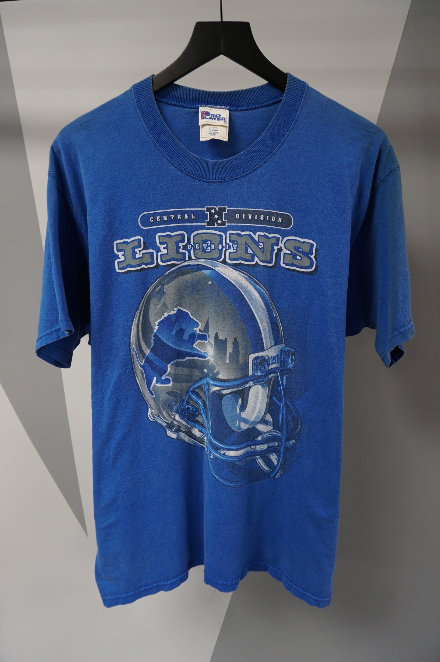 (L) Vtg Detroit Lions Big Helmet T-Shirt