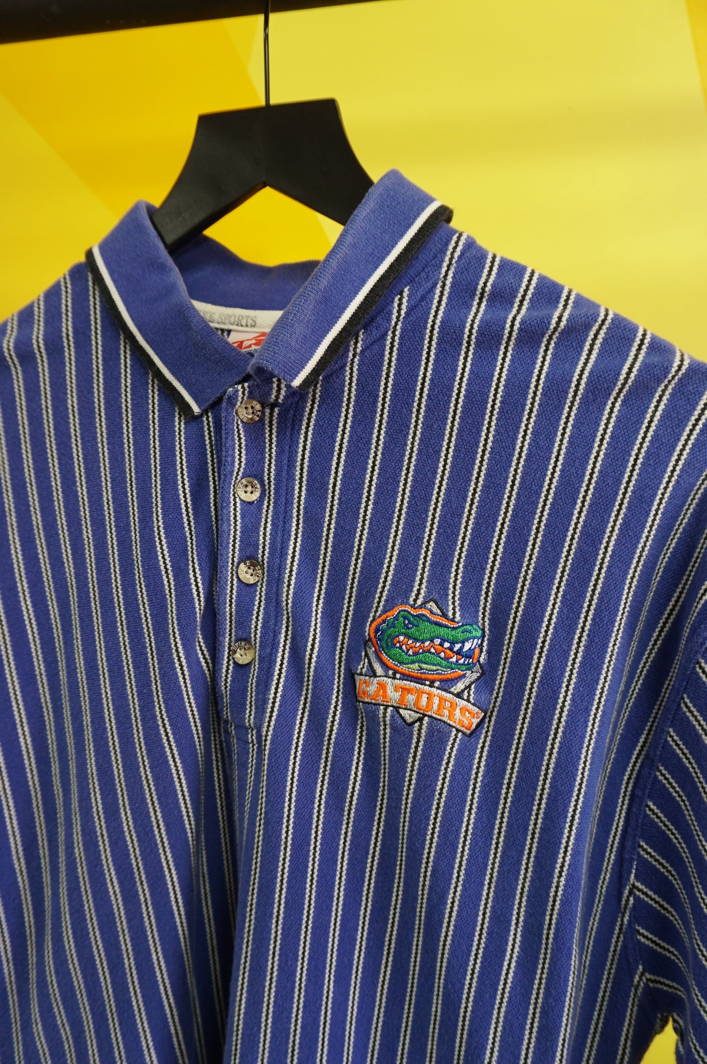 (M/L) Vtg Florida Gators Striped Polo Shirt