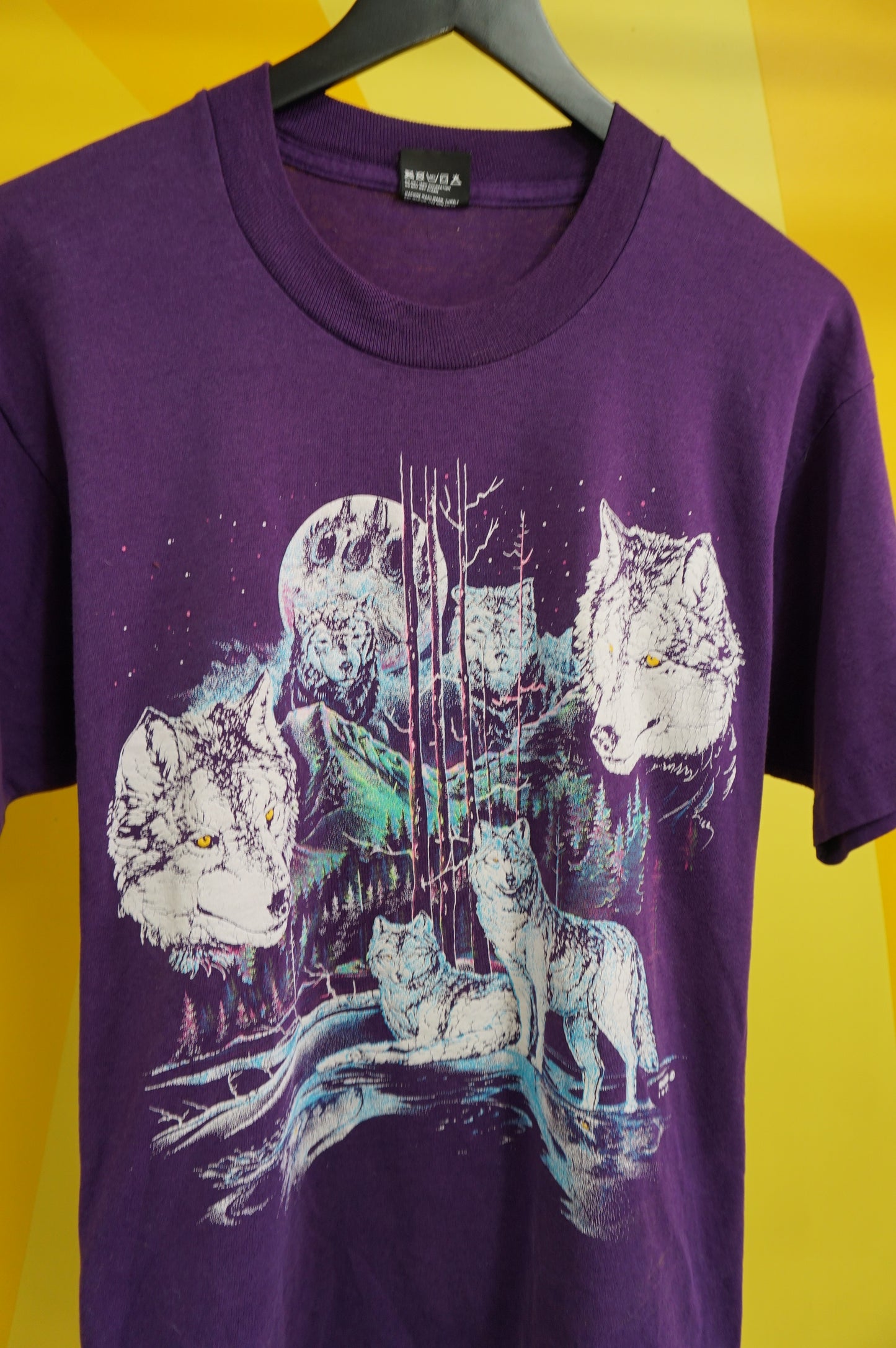 (L) Vtg Wolf Pack Single Stitch T-Shirt