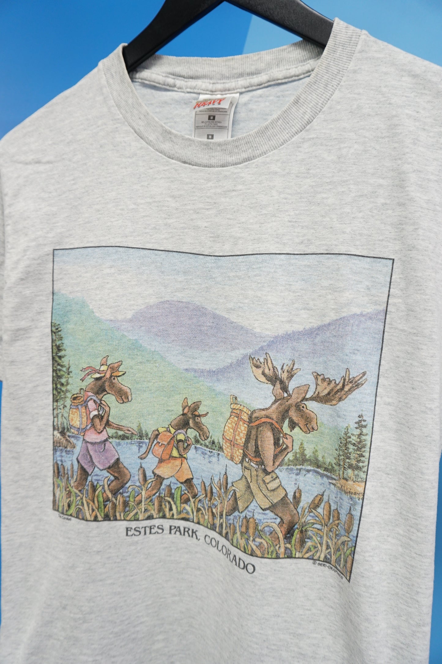 (S/M) Estes Park Moose Family T-Shirt