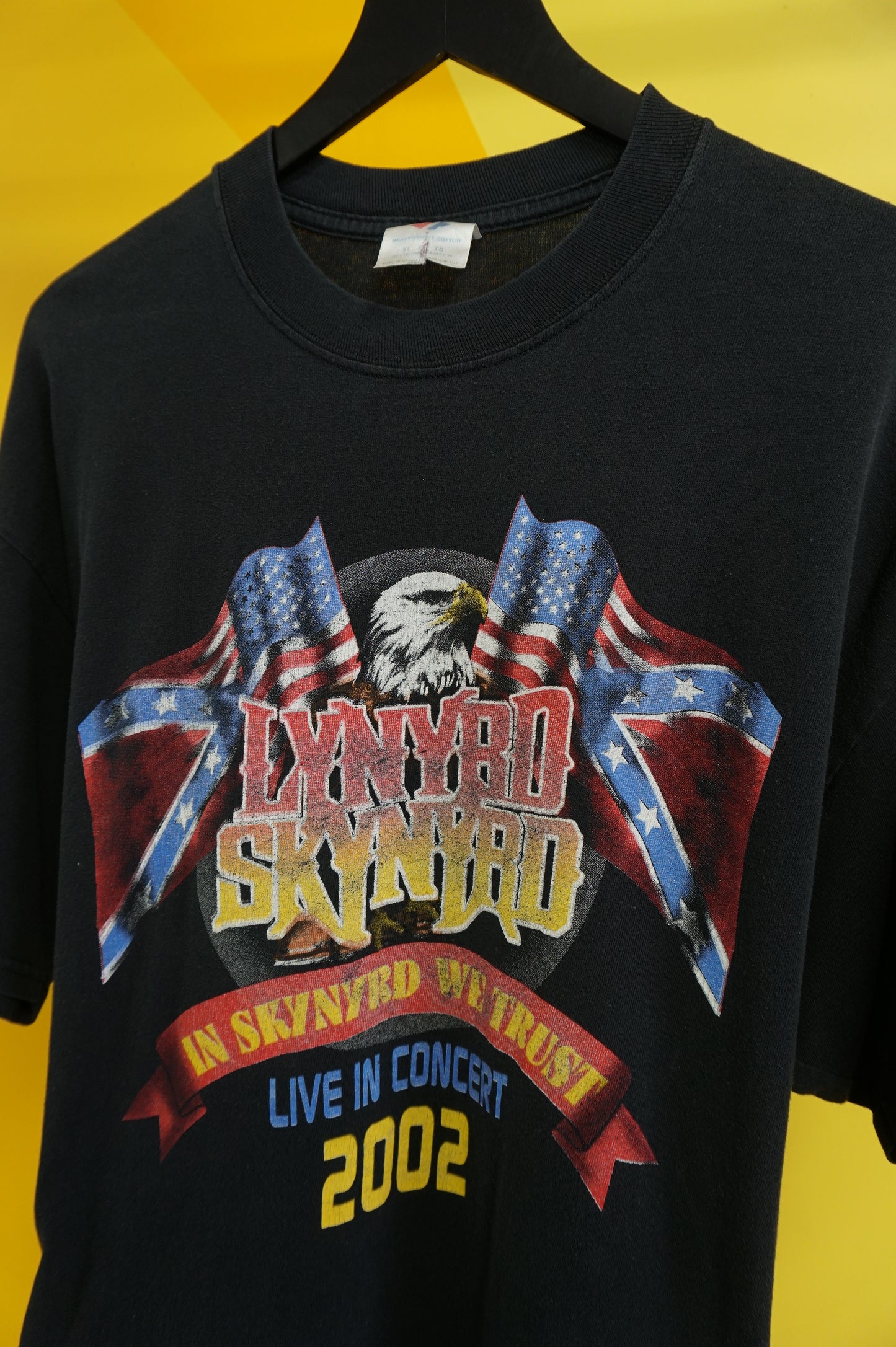 (L/XL) 2002 In Skynyrd We Trust Lynyrd Skynyrd Tour T-Shirt