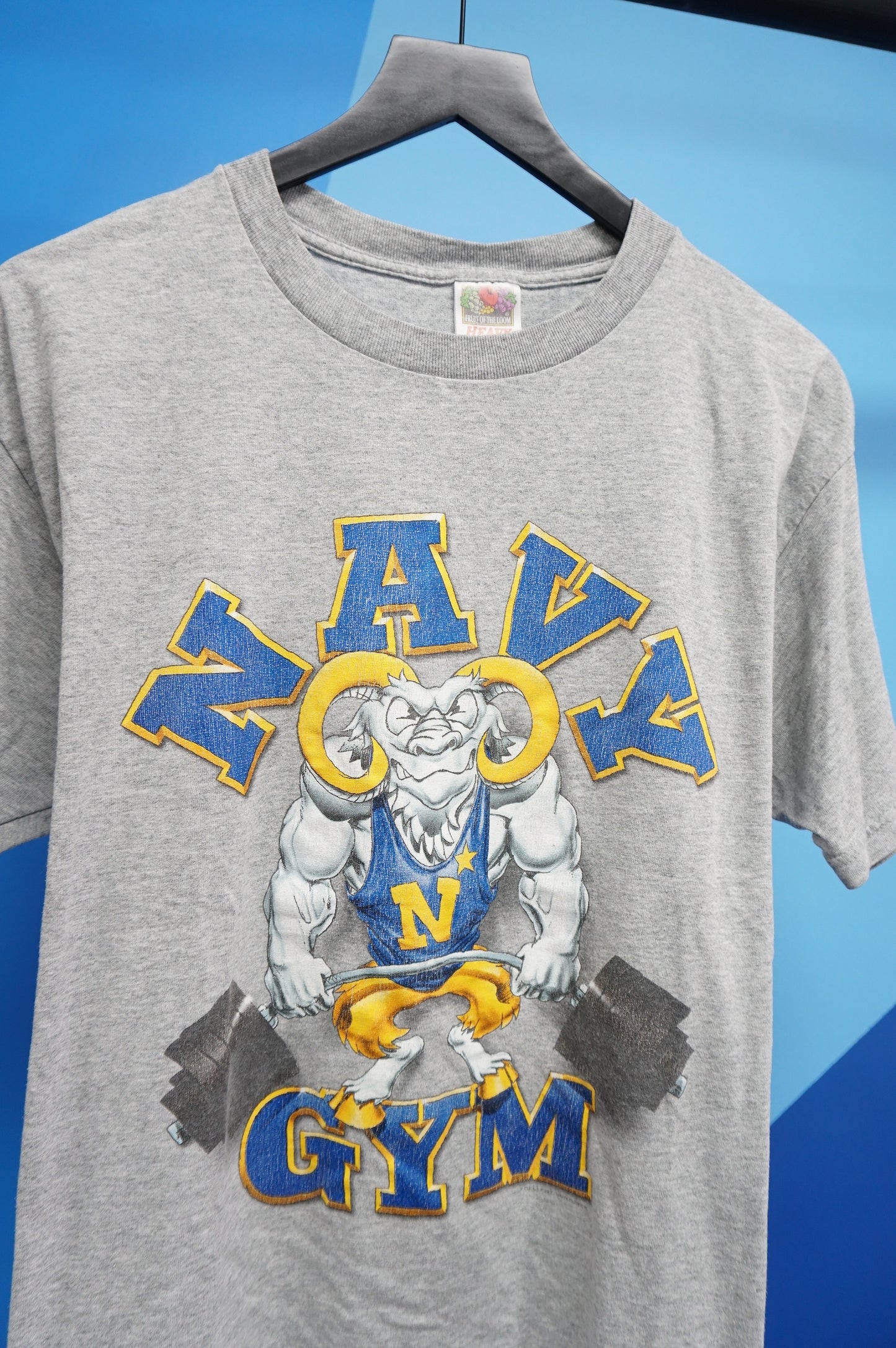 (L) Navy Gym Vtg T-Shirt
