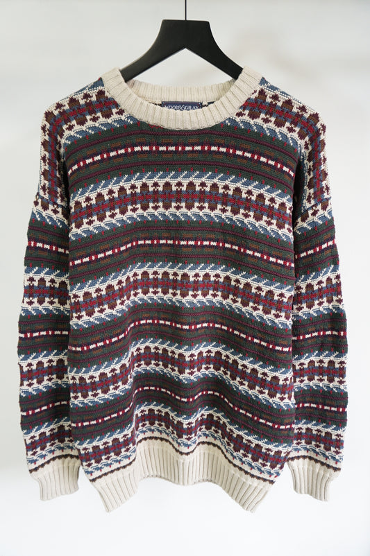 (M/L) Woods & Gray Knit Sweater