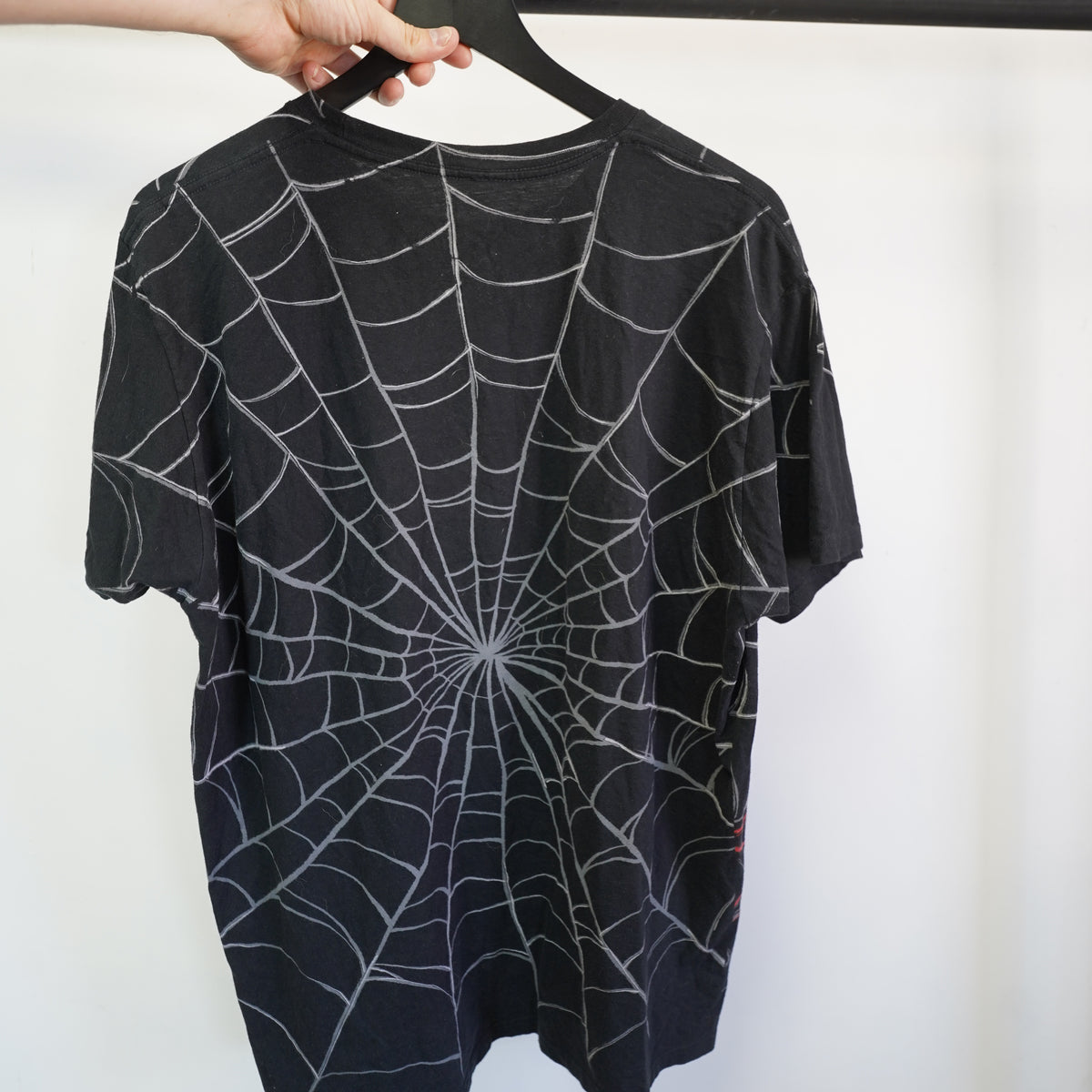 (XL) Disney Nightmare Before Christmas Jack Skellington Spiderweb Tee Mens XL Black