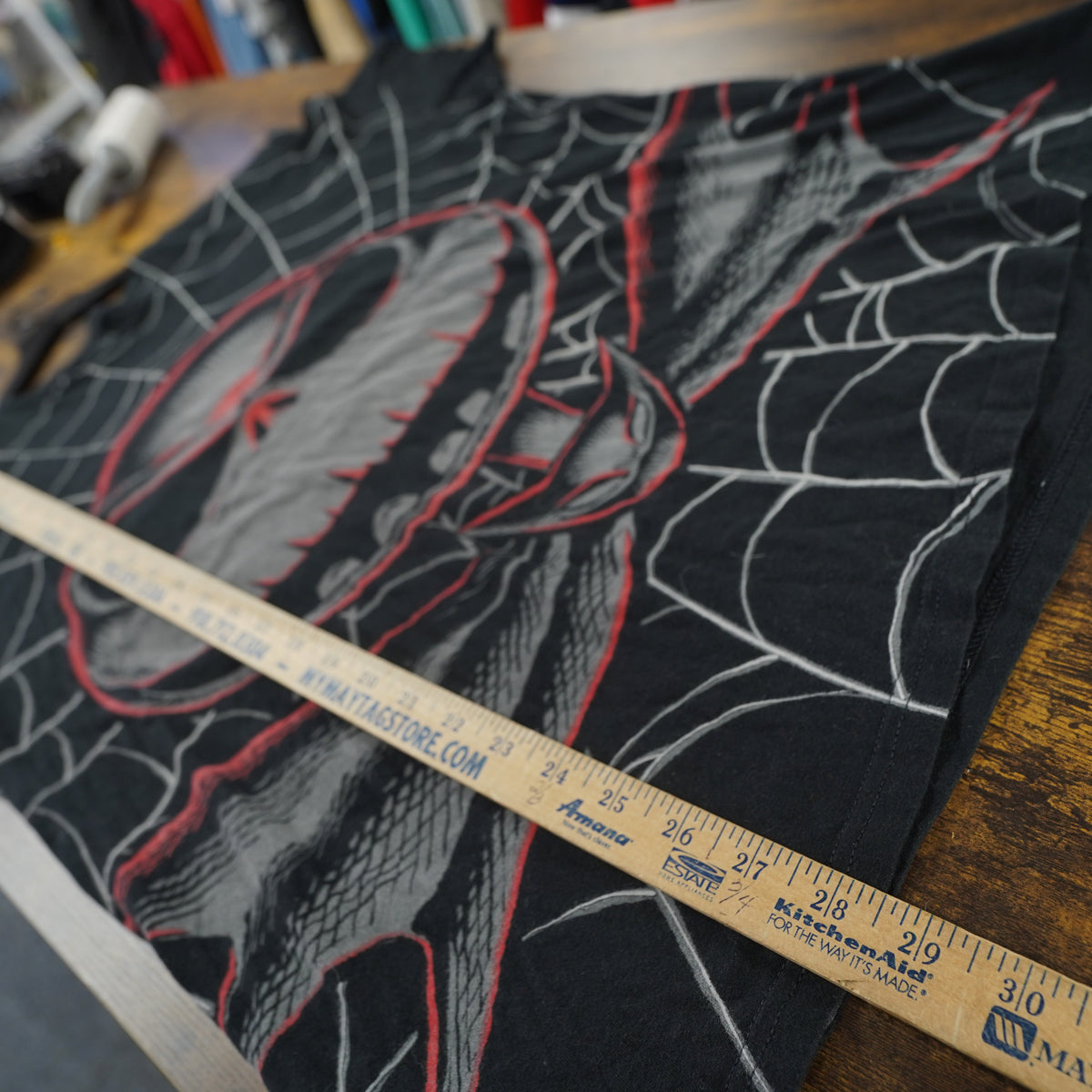(XL) Disney Nightmare Before Christmas Jack Skellington Spiderweb Tee Mens XL Black