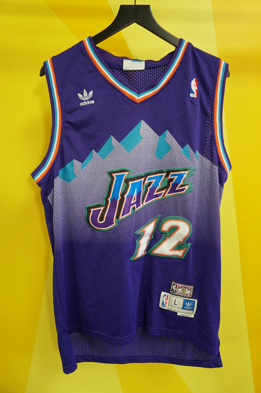 (L) Utah Jazz John Stockton Bootleg Jersey