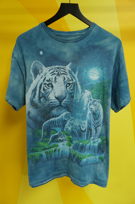 (L) Liquid Blue Tiger T-Shirt