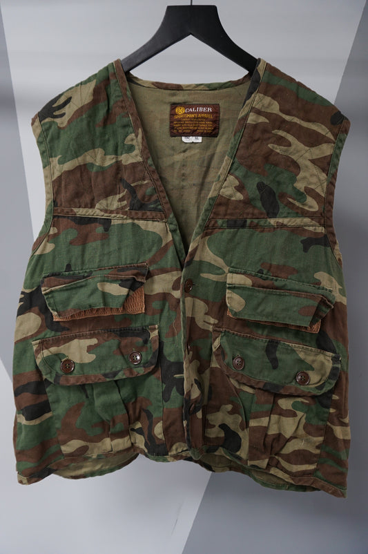 (XL/XXL) Vtg Camo Hunting Vest