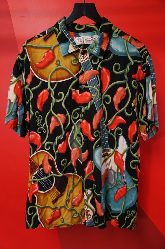 (L) New Orleans Jazz Fest Button Up Shirt