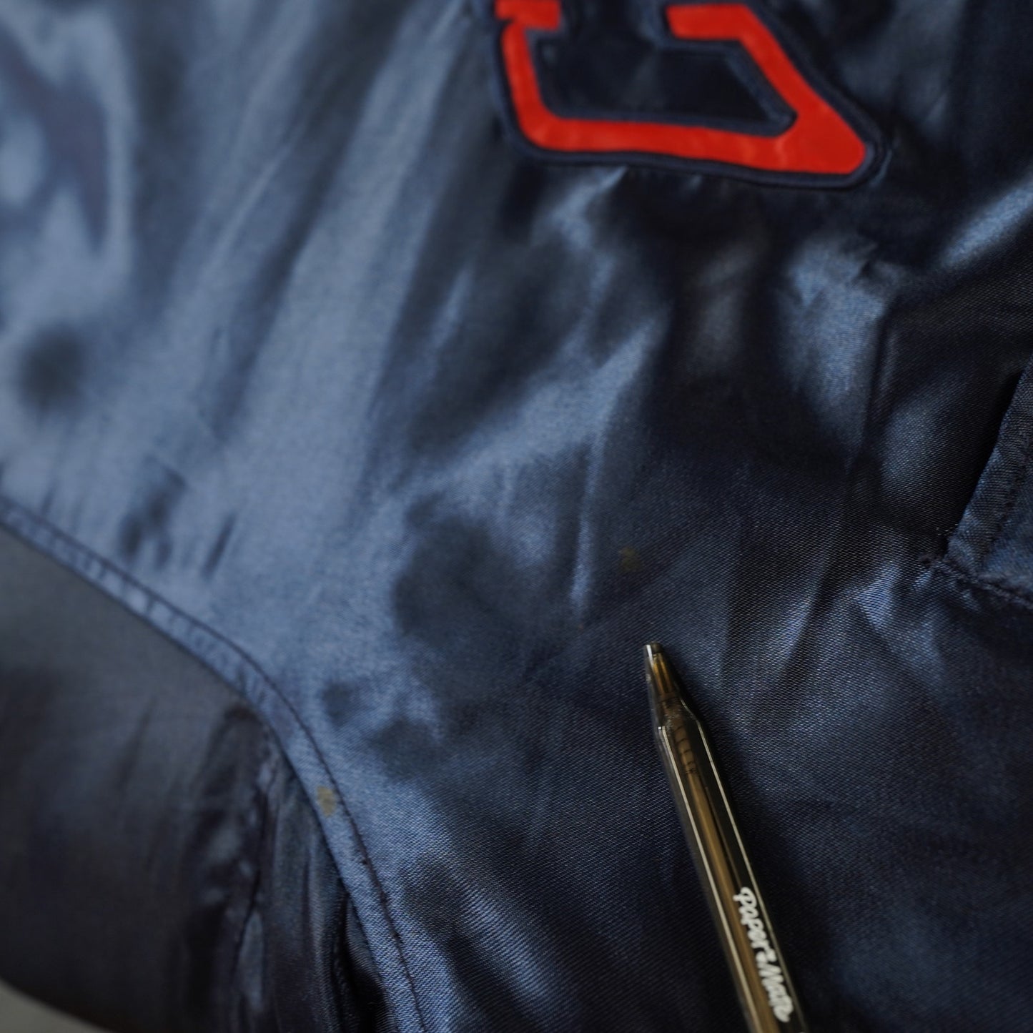 (M) Vintage Chivas De Guadalajara Soccer Futbol Navy Red M Reversible Bomber Jacket