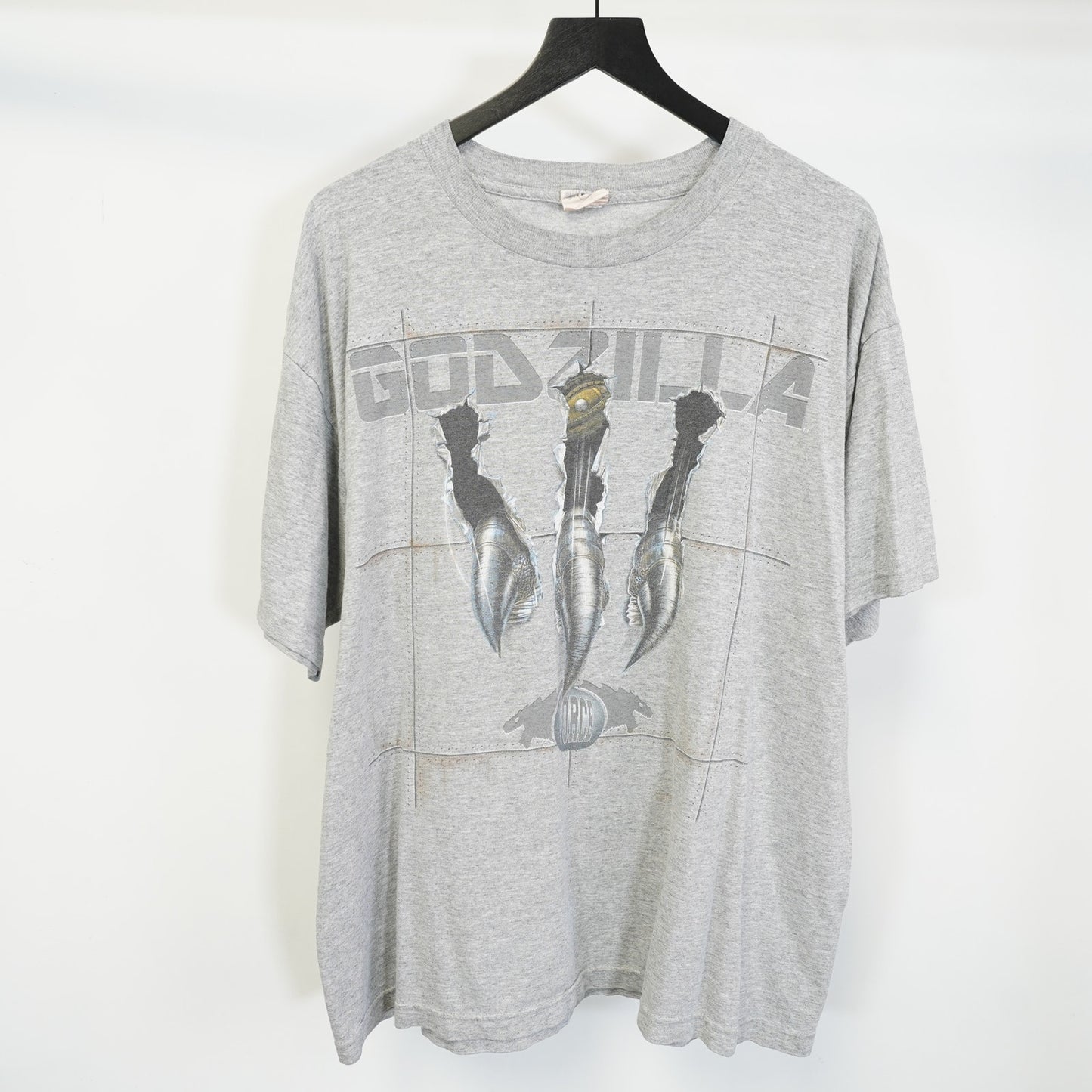 (XL) Vintage Gozdilla 1998 Movie Promo T-Shirt Men's XL Gray Horror Sci-Fi