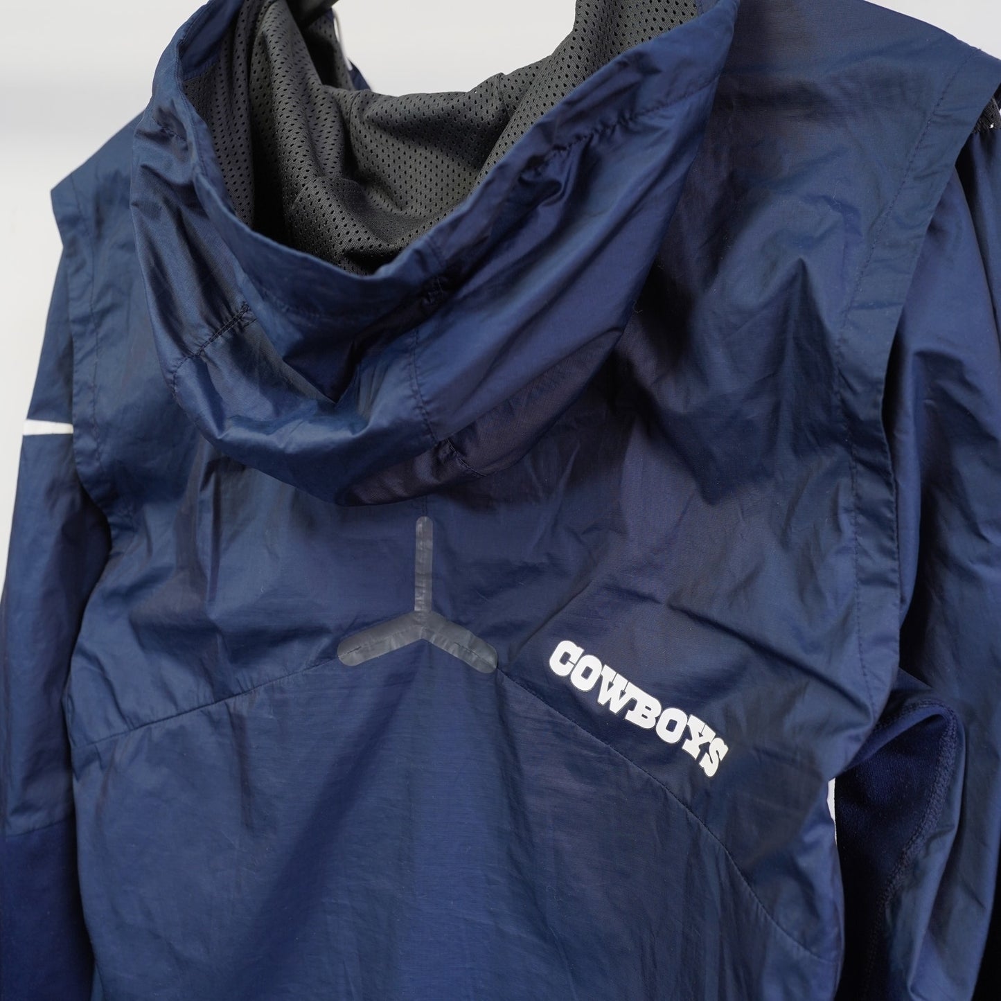 (S) Dallas Cowboys Nike Alpha Fly Rush Pullover Windbreaker Jacket Men's S 1/4 Zip