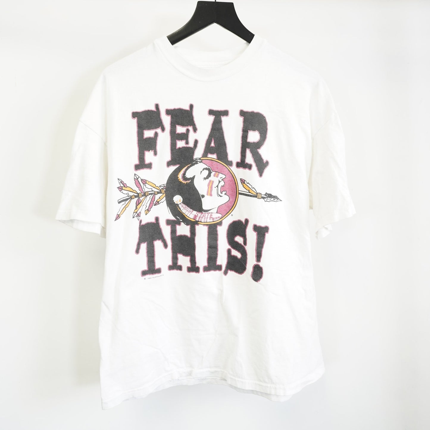 (XL) Vintage Florida State Seminoles 90s T-Shirt Men's XL White Hanes FSU Fear This