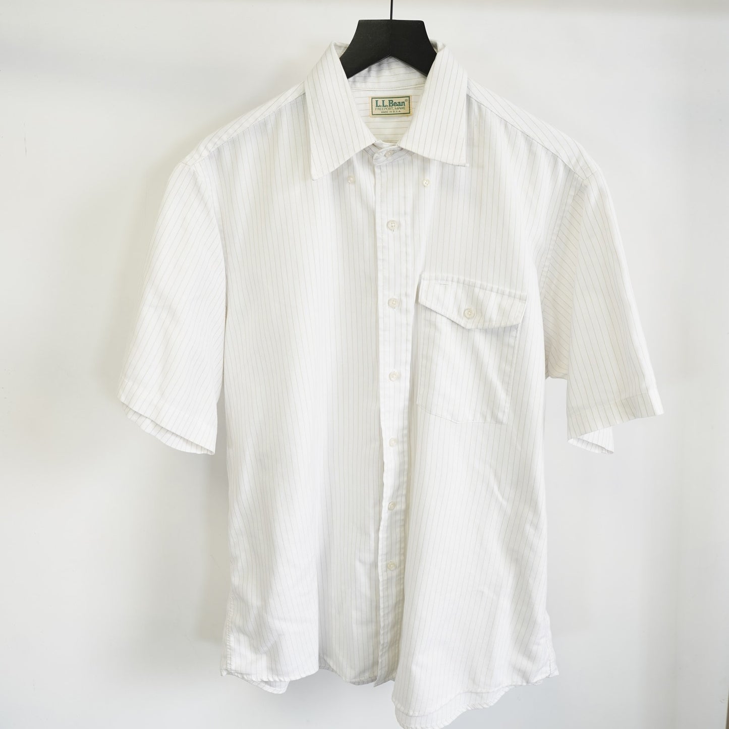 (XXL) True Vintage L.L. Bean Button Down Shirt Single Needle Men's XXL White USA Made