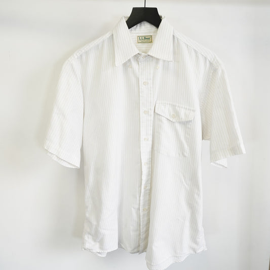 (XXL) True Vintage L.L. Bean Button Down Shirt Single Needle Men's XXL White USA Made