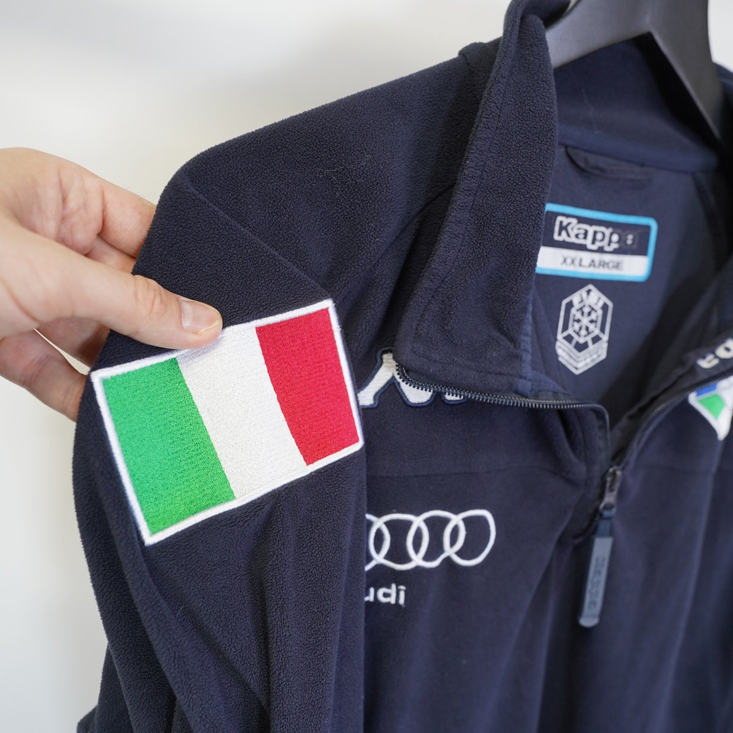 (XXL) Vintage Kappa Audi Formula 1 Racing Fleece Jacket Men's XXL Blue Stitched F1