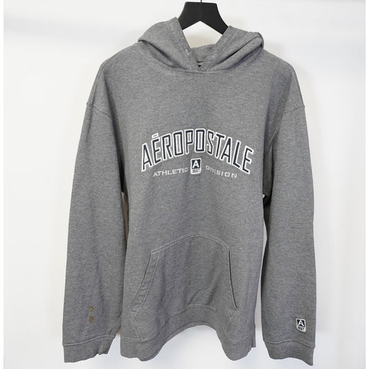 (L) Vintage Aeropostale Embroidered Hoodie Men's L Gray Y2K 2000s Retro Mallcore