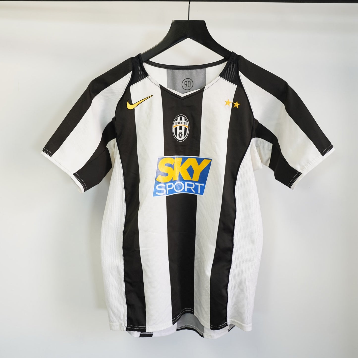 (Youth L) Vintage 2004 Nike Juventus Total 90s Soccer Jersey Futbol Black White