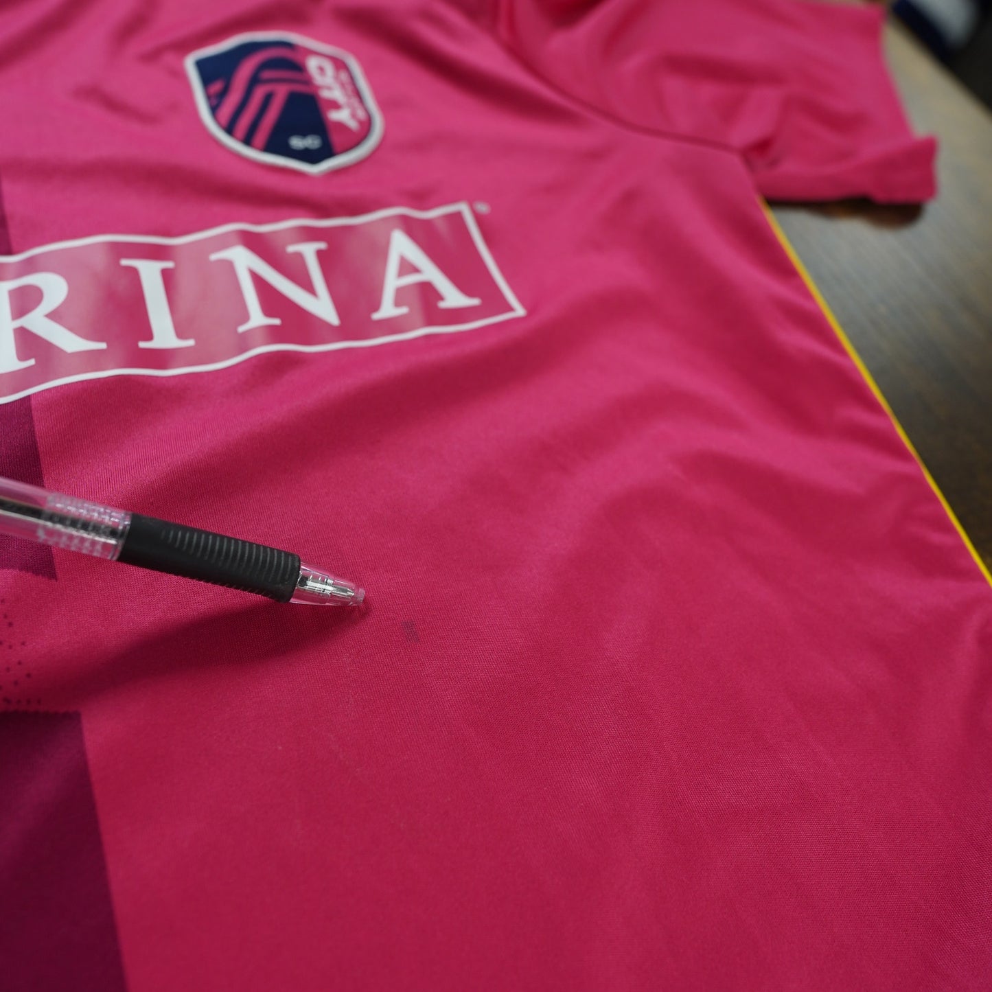 (S) Adidas St. Louis City SC 23/24 Home Soccer Jersey Men's S Power Pink MLS Futbol
