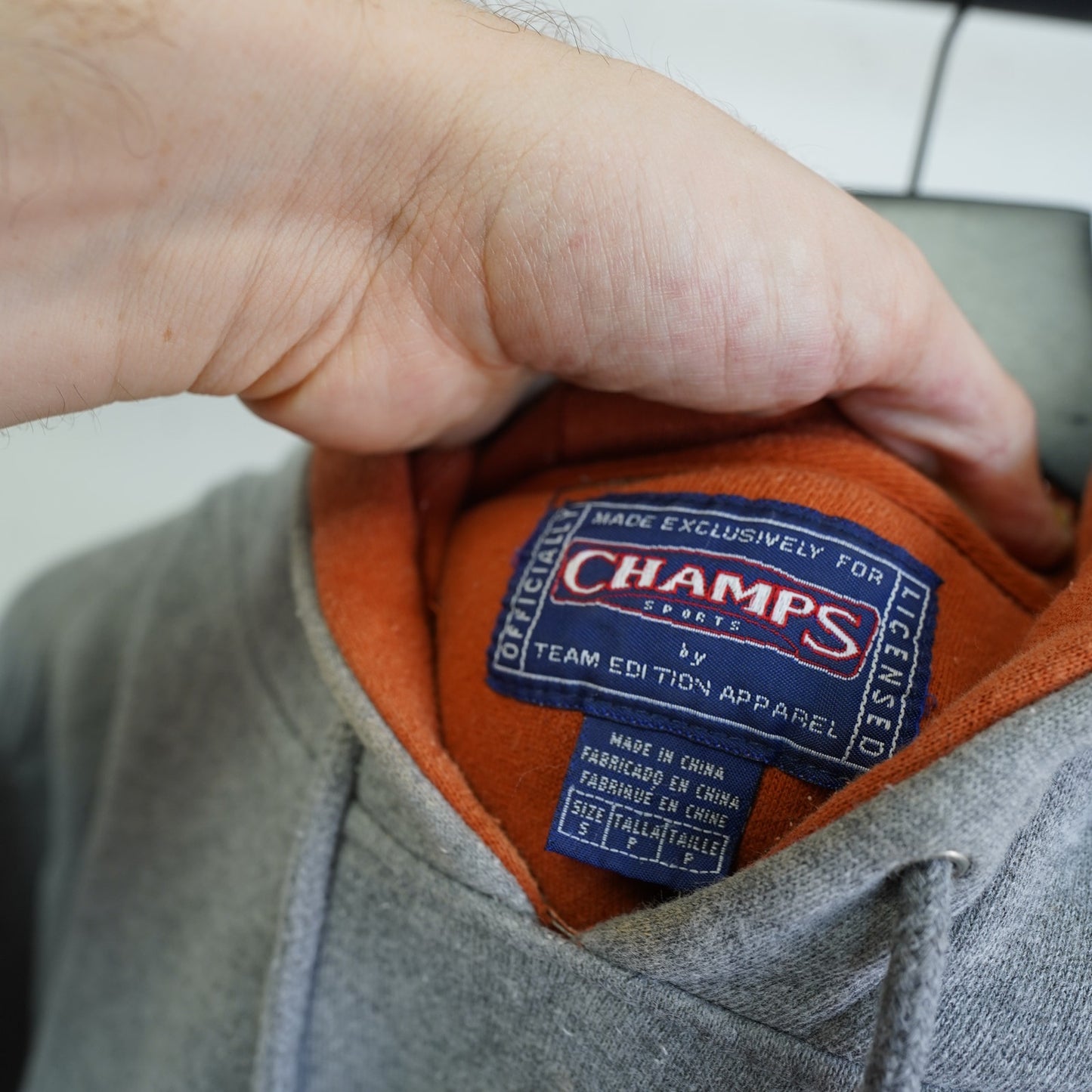 (S) Vintage Texas Longhorns Stitched Champs Hoodie Unisex S Gray Burnt Orange Y2K