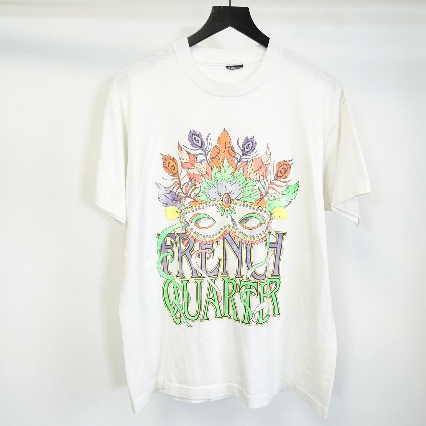 (XL) Vintage French Quarter New Orleans Mardi Gras T-Shirt Single Stitch Men's XL 90s