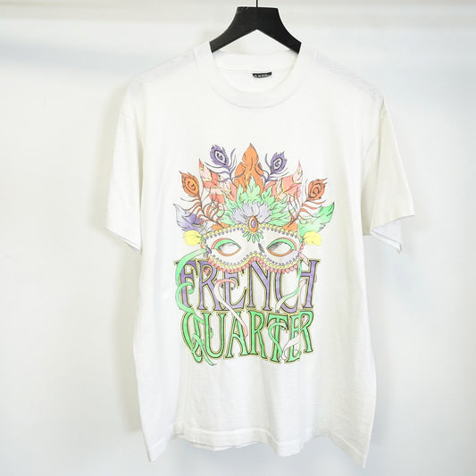 (XL) Vintage French Quarter New Orleans Mardi Gras T-Shirt Single Stitch Men's XL 90s