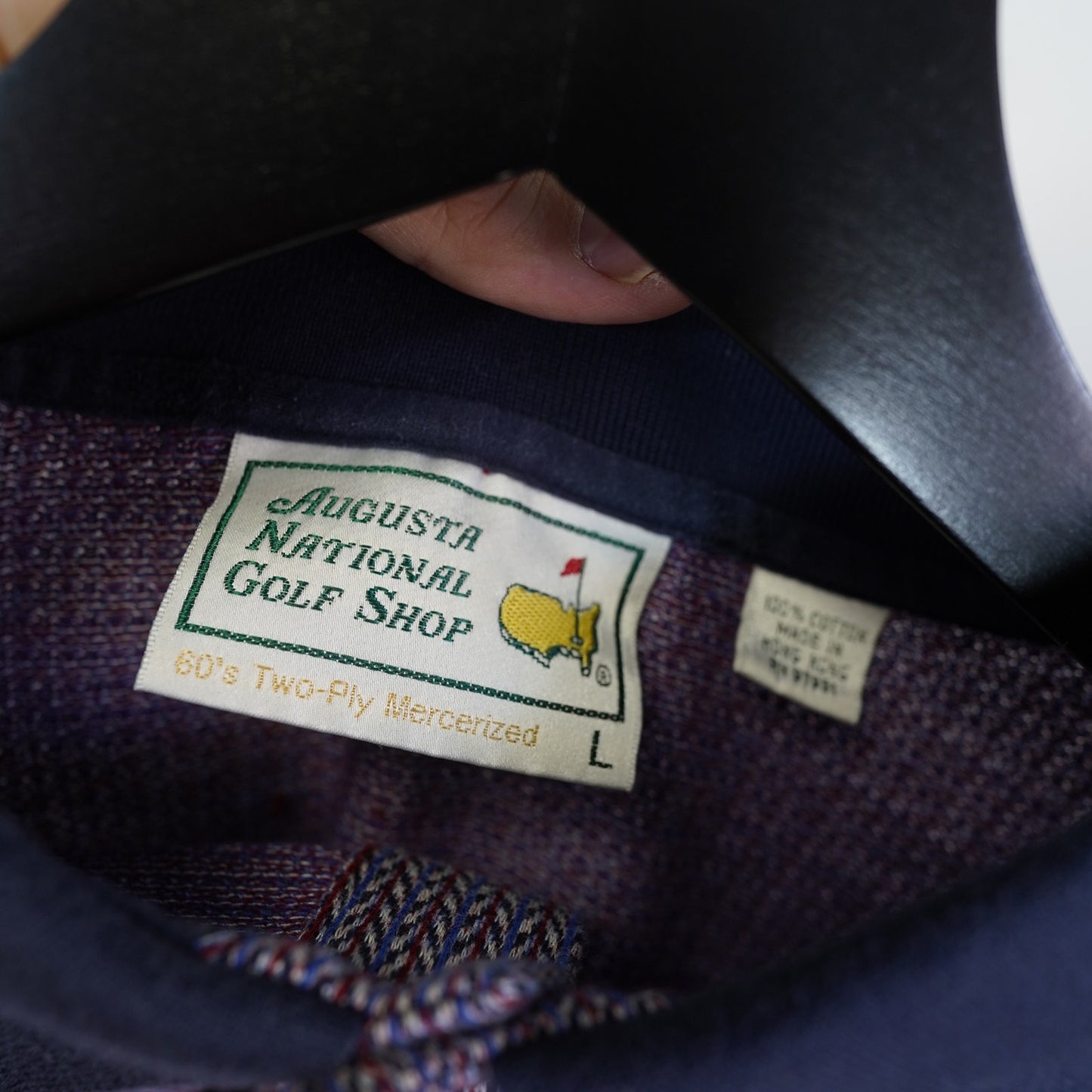 (L) Vintage The Masters Augusta National Golf Shop Polo Shirt Men's L 90s Retro Knit