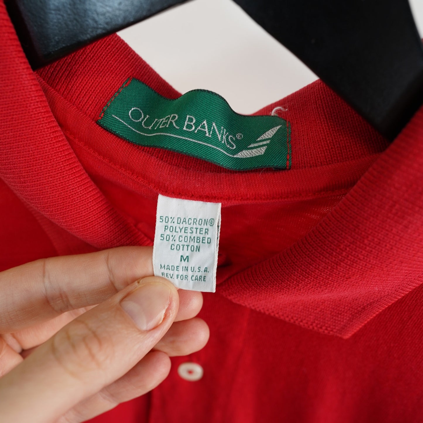 (S) Vintage 1980s Nasa Onboard Club Space Shuttle Embroidered Polo Shirt Men's S Red