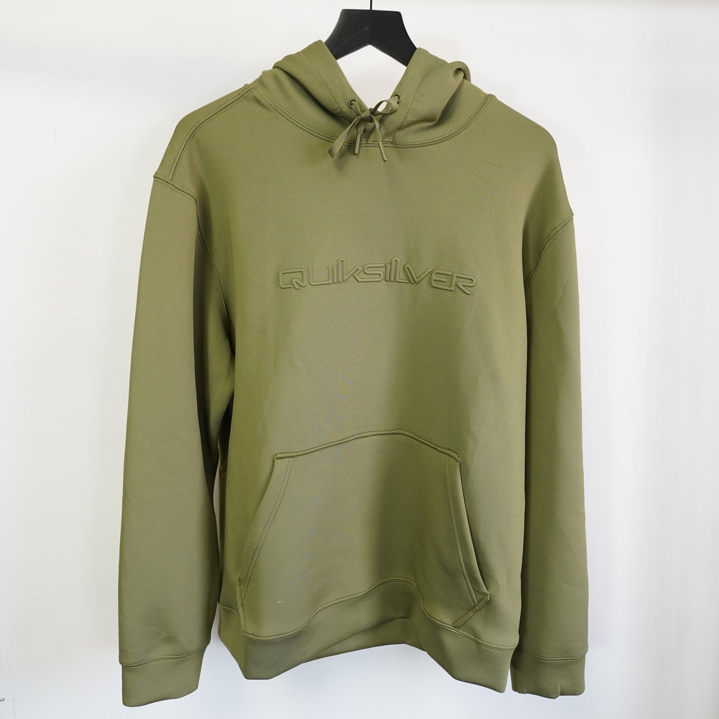 (L) Quicksilver New w/tags Surf & Skate Y2K Hoodie Men's L Olive Green 2000s Retro