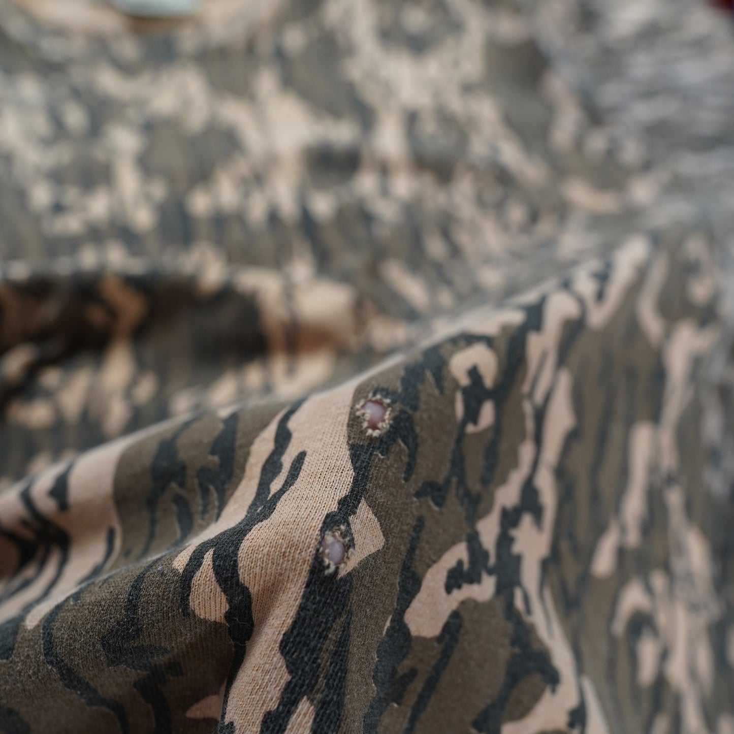 (XXL) Vintage Mossy Oak Bottomland Long Sleeve Camo T-Shirt Men's XXL 80s-90s Hunting