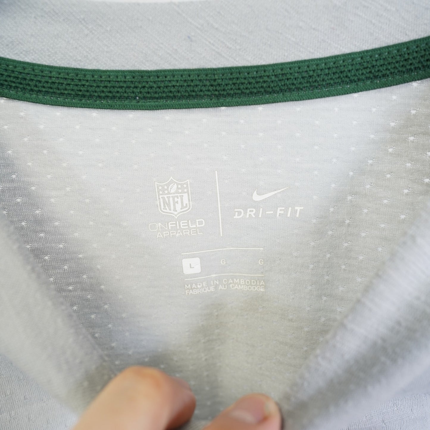 Nike Green Bay Packers Sideline Player UV Performance Longlseeve Men's L Gray