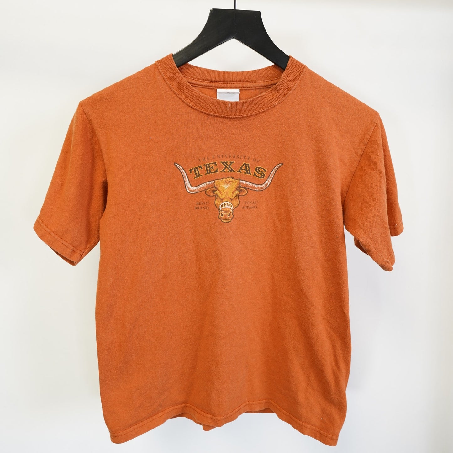 (Kids L) Y2K University of Texas Longhorns Bevo T-Shirt Youth L Women's S Burnt Orange