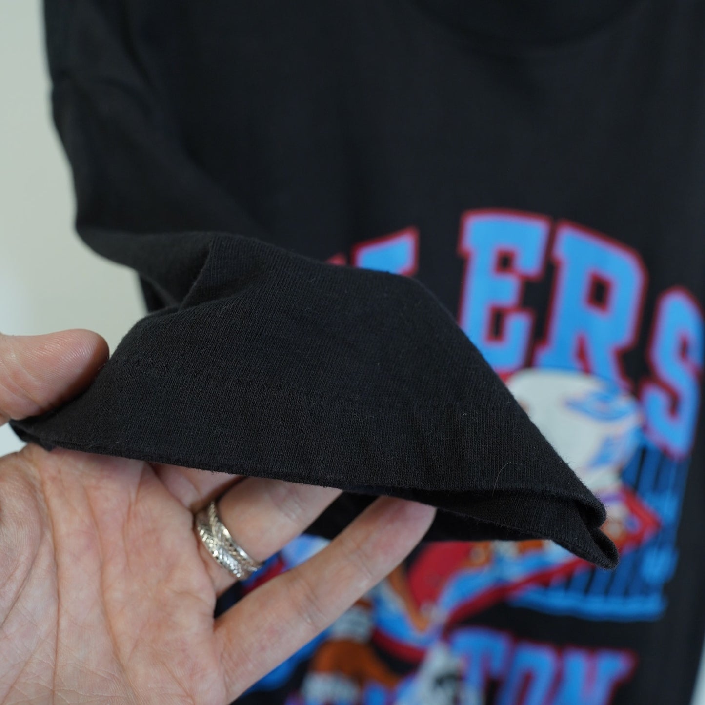 (XL) Vintage Houston Oilers Tasmanian Devil Single Stitch T-Shirt Men's XL Looney Taz