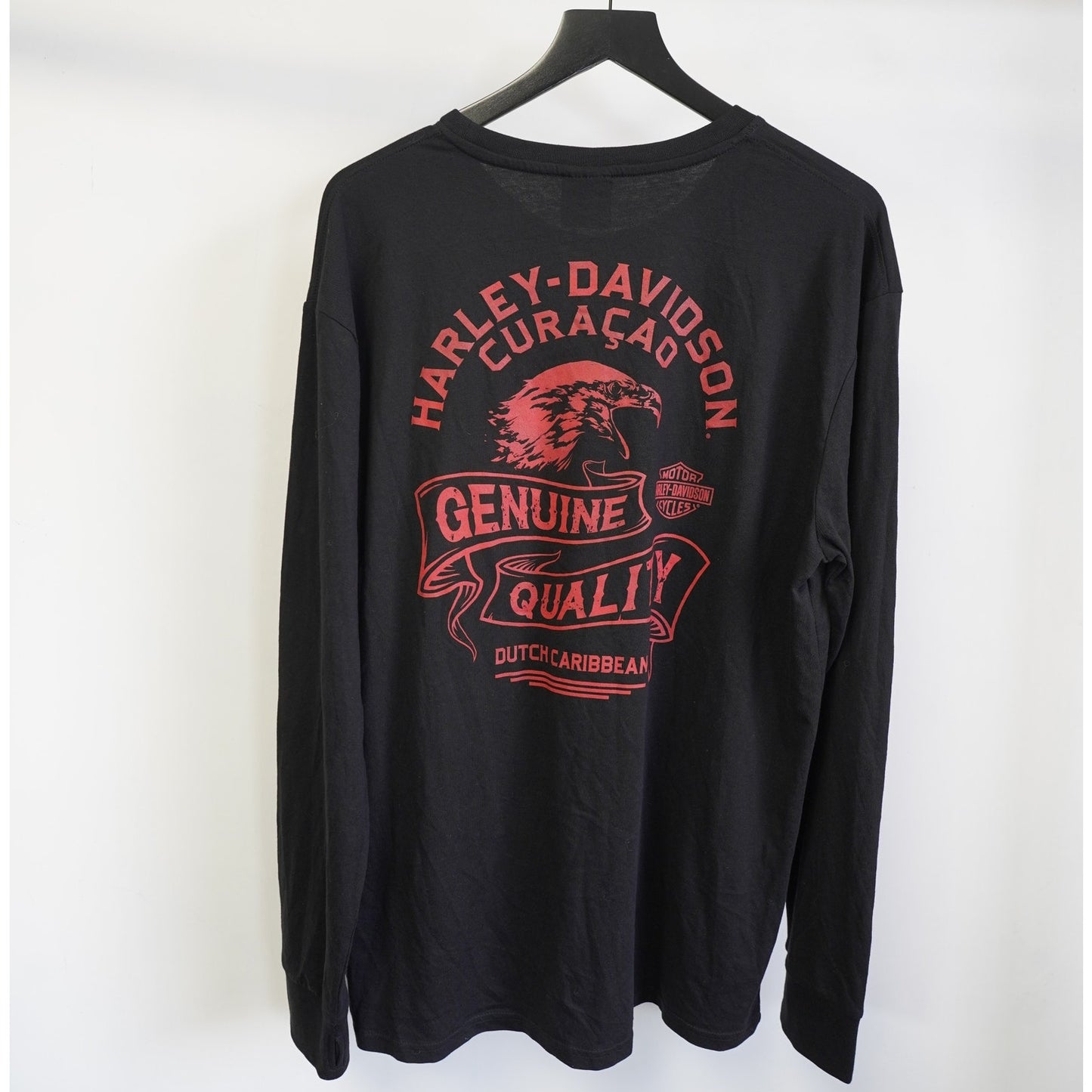 (XL) Vintage Harley Davidson Motorcycle Eagle Biker Longsleeve T-Shirt Men's XL New