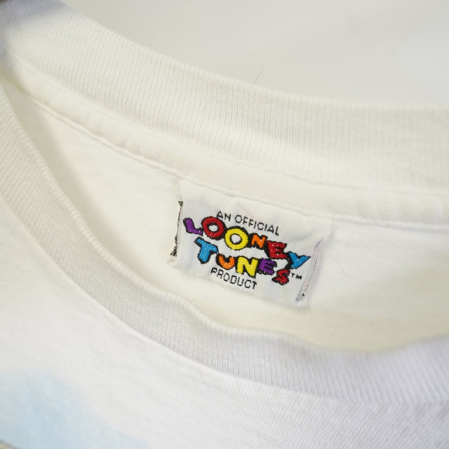 (L) Vintage Looney Tunes Tweety Bird Christmas T-Shirt Men's L White 90s Cartoon