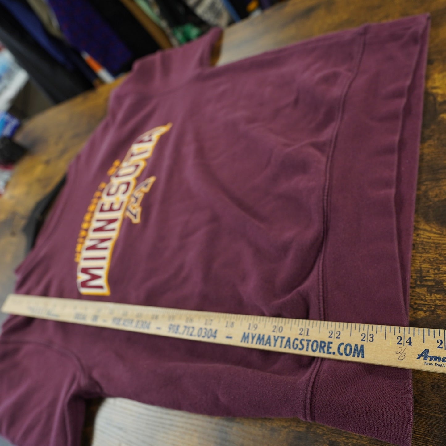 (S) Vintage Minnesota Golden Gophers Stitched Jansport Sweatshirt Men's S Maroon