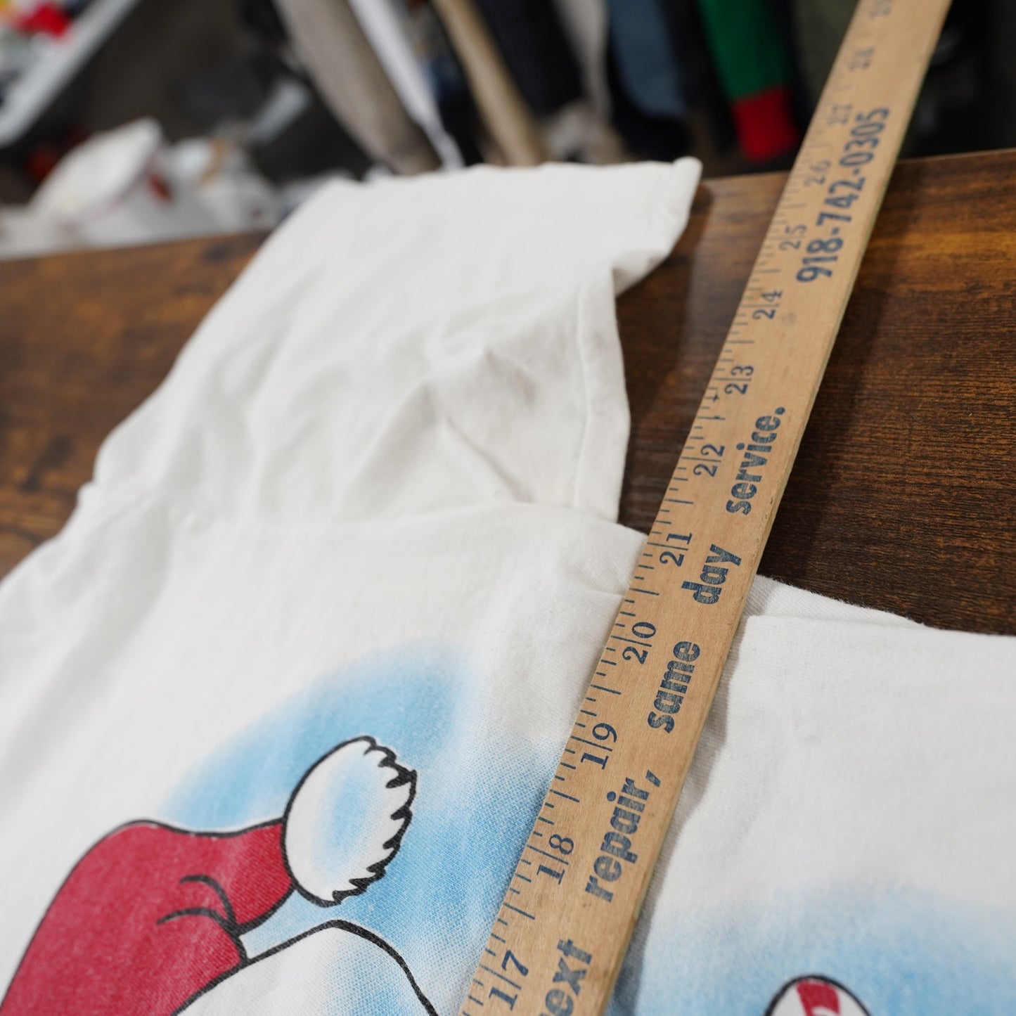 (L) Vintage Looney Tunes Tweety Bird Christmas T-Shirt Men's L White 90s Cartoon