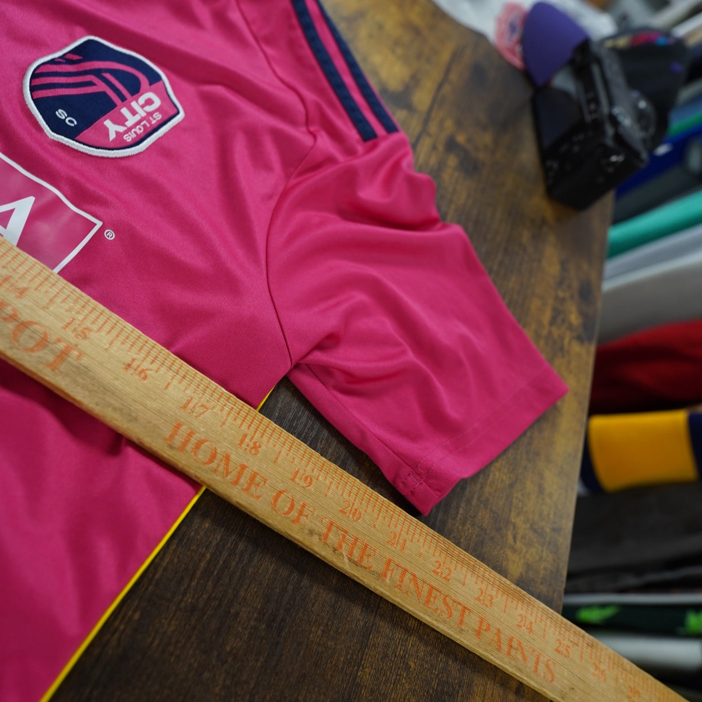 (S) Adidas St. Louis City SC 23/24 Home Soccer Jersey Men's S Power Pink MLS Futbol