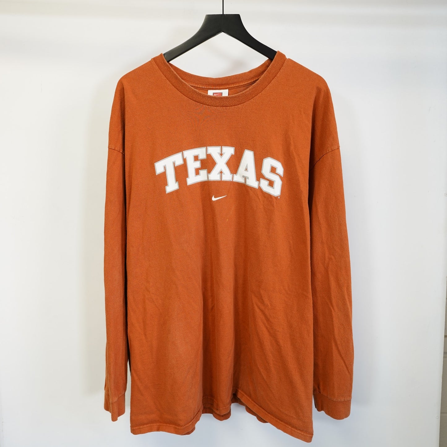 (XXL) Vintage Texas Longhorns Nike Center Swoosh Longsleeve T-Shirt Men's XXL Orange