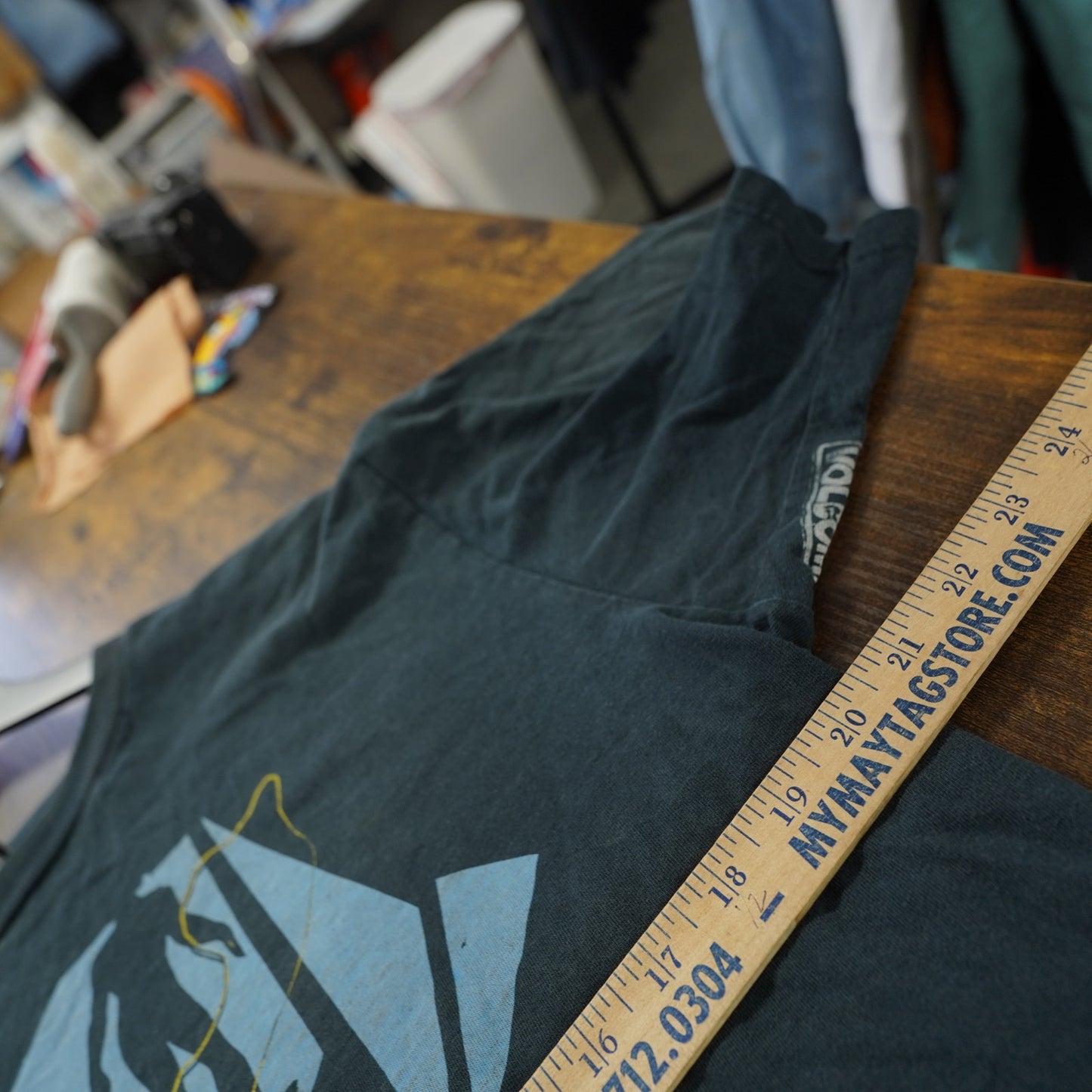 (L) Vintage Volcom Y2K Surf & Skate Tee 2000s Men's L Navy Blue Skater Skateboard
