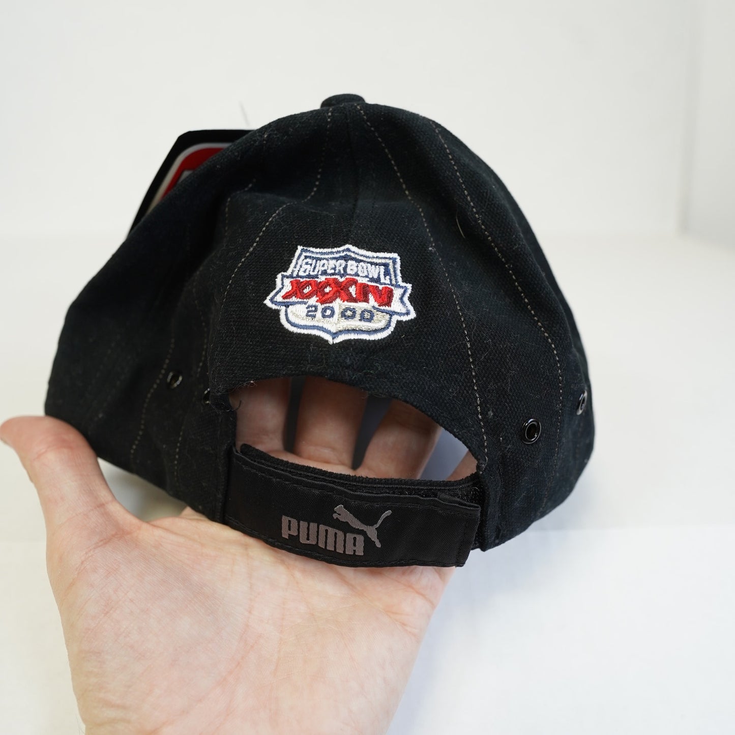 Vintage St. Louis Rams Super Bowl Champions Snapback Hat Puma 2000s Y2K Black