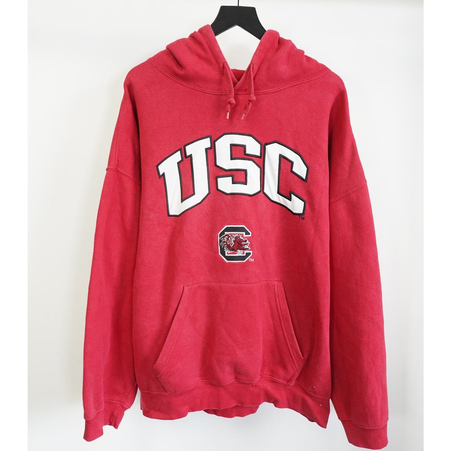 (3XL) Vintage South Carolina Gamecocks Embroidered Hoodie Men's 3XL Reebok Red USC