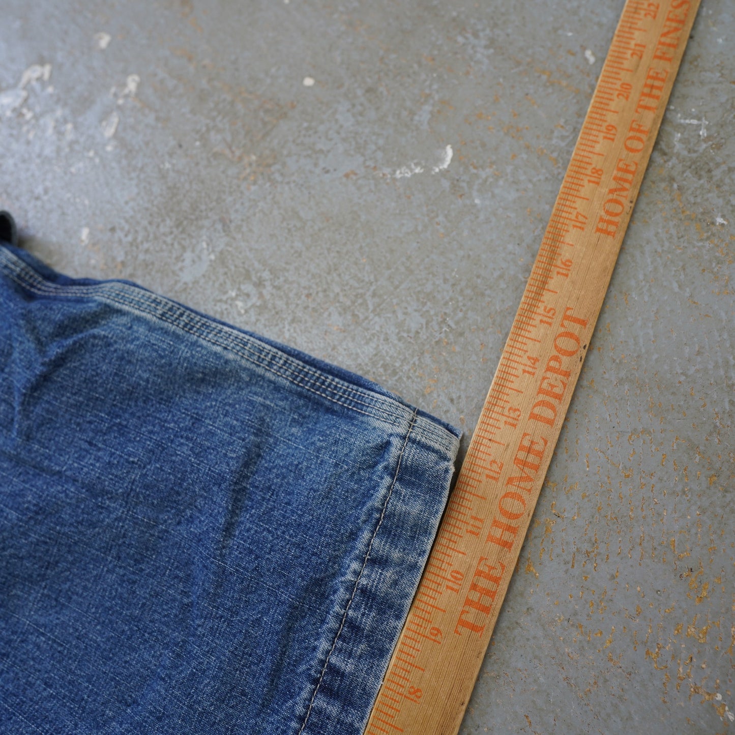 (Sz. 30) Vintage Y2K Jnco Baggy Carpenter Denim Shorts Embroidered Men's Sz 30 Skate 2000