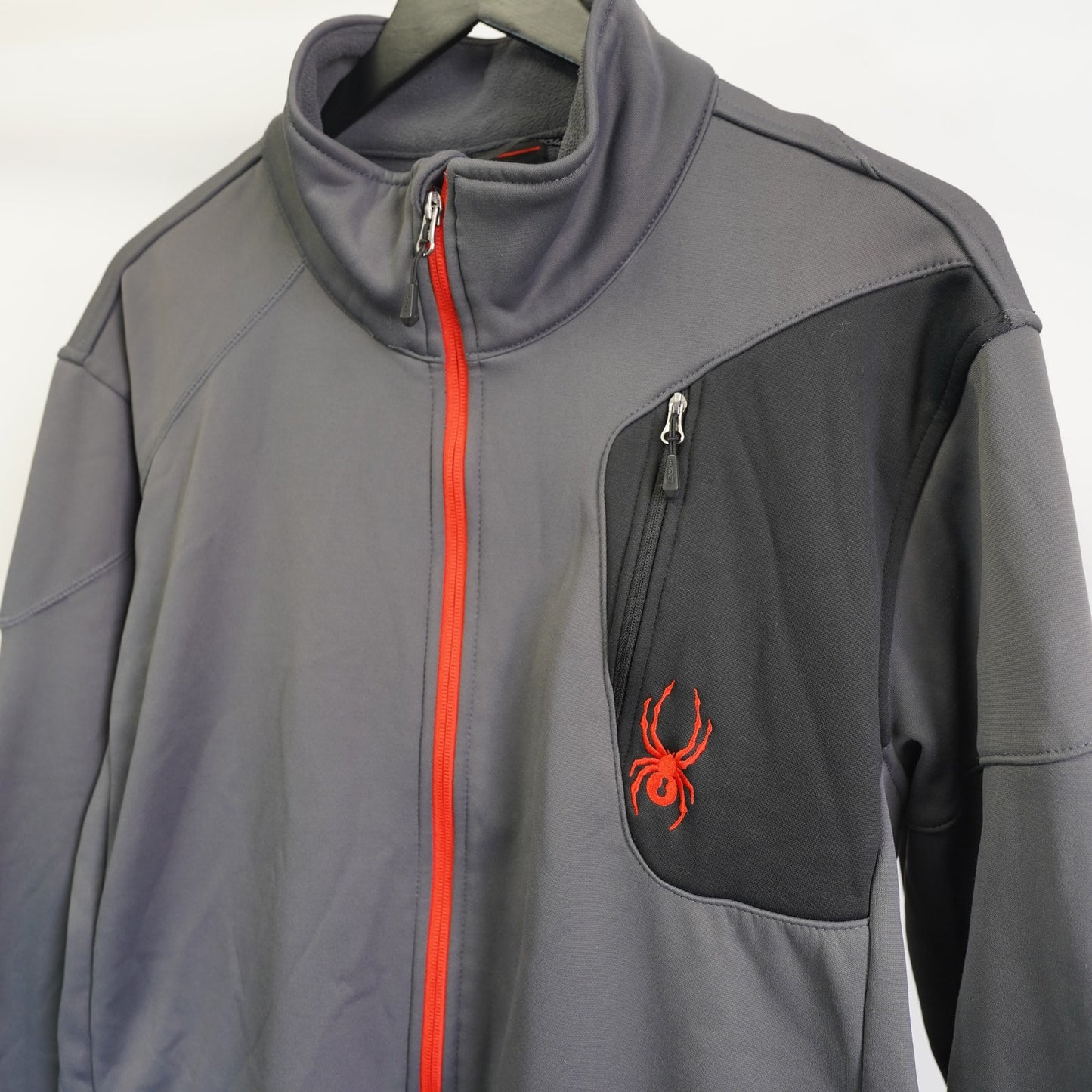 (XL) Spyder Outlaw Full-Zip Fleece Jacket Men's XL Gray Performance Ski