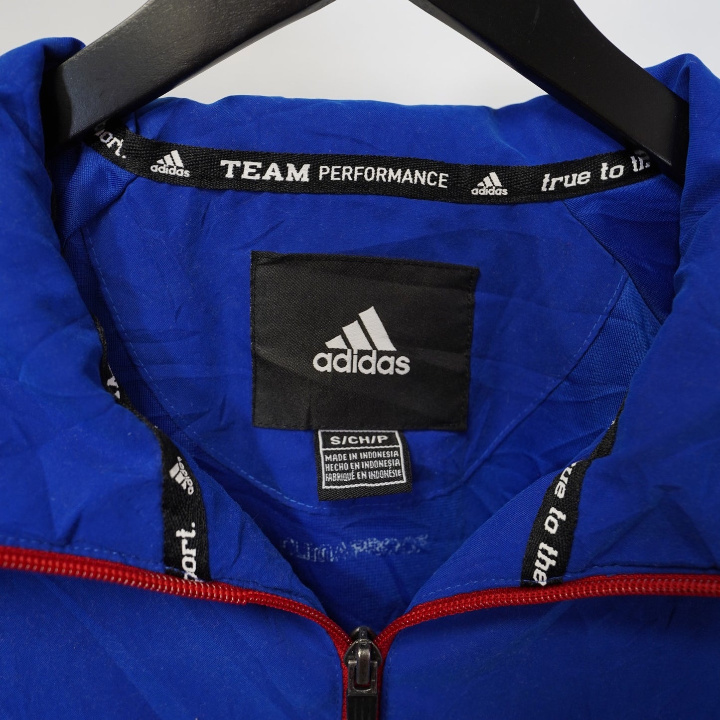 (S) Adidas Kansas Jayhawks Embroidered Windbreaker Track Jacket Men's S Blue