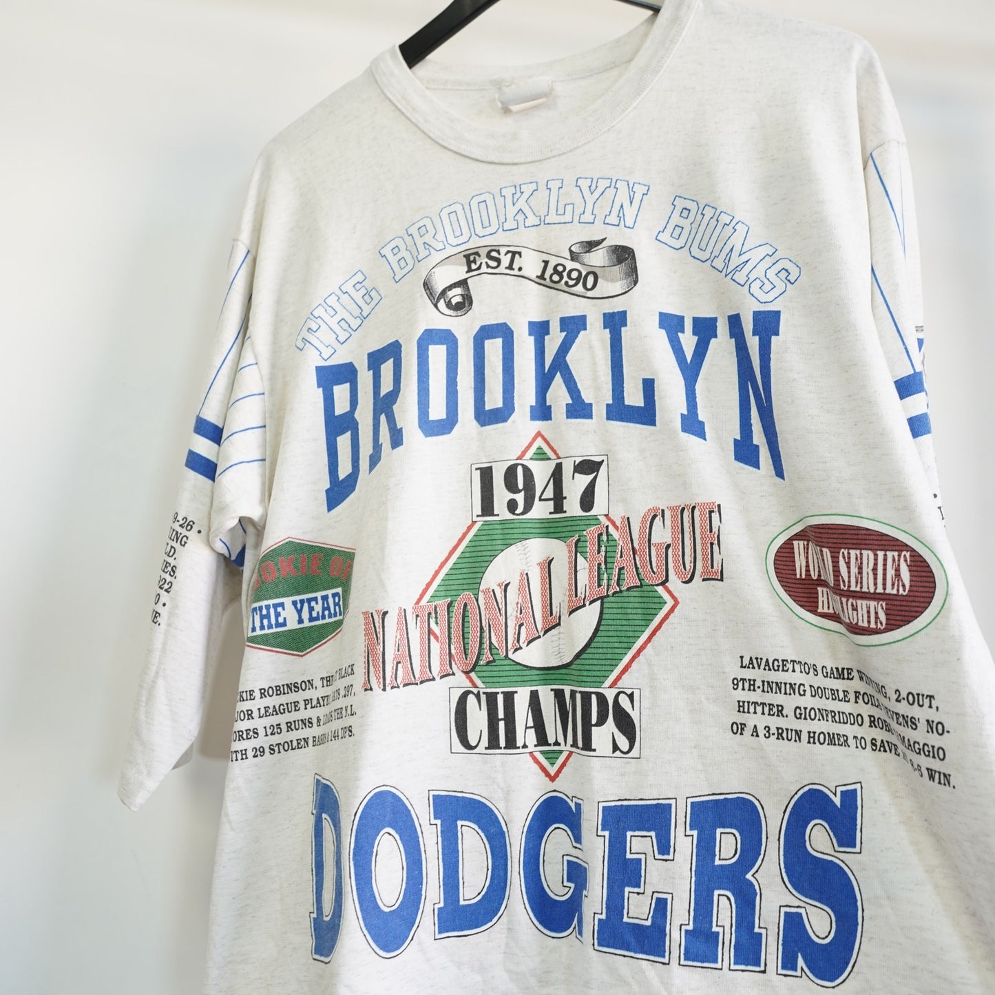 (XL) Vintage Brooklyn LA Dodgers Long Gone Cooperstown Collection T-Shirt Men's XL