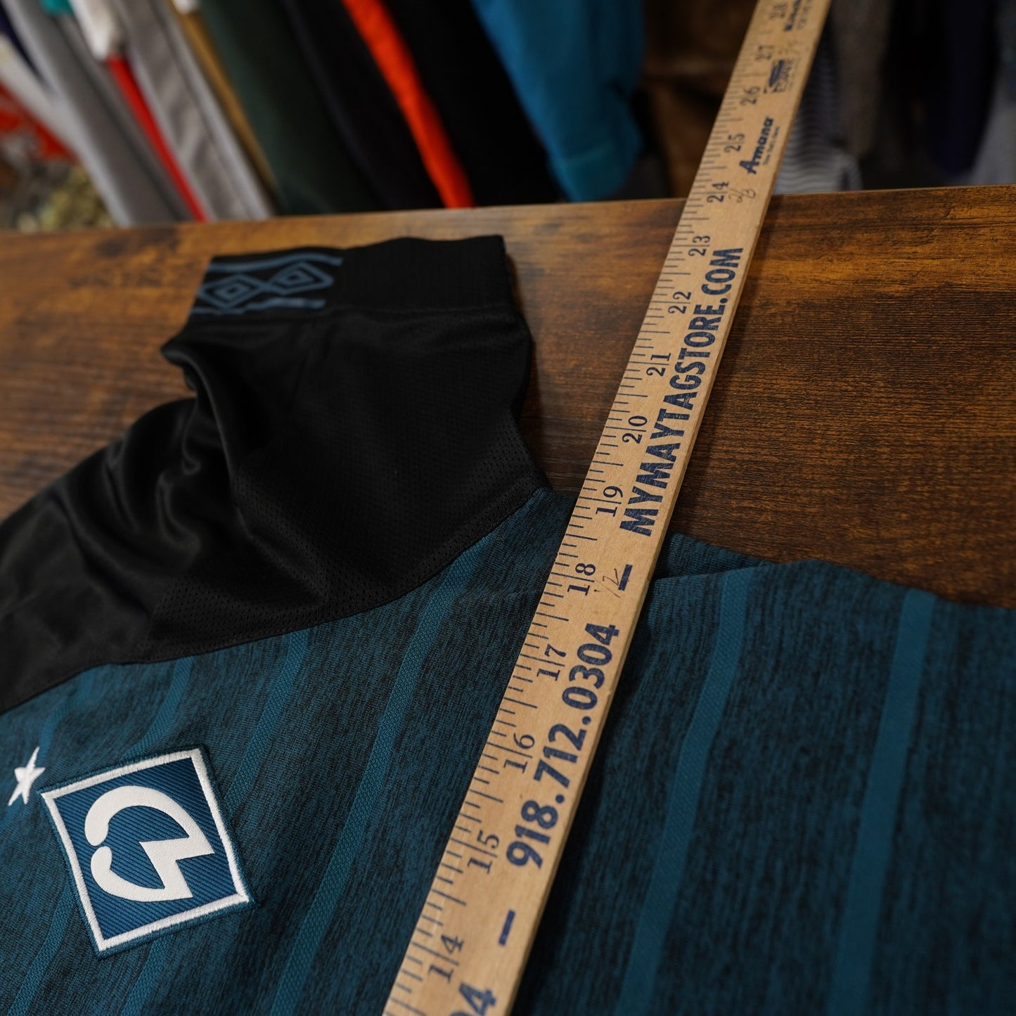 (S) Umbro Werder Bremen 2018/2019 Away Soccer Jersey Men's S Blue Black Futbol